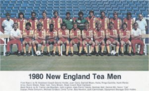 Tampa Bay Rowdies team group in 1980.